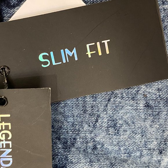 Legendary Status Men's 46 Jean Shorts Stretch Slim Fit Paint Splatter Tie Die - Picture 7 of 12